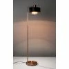 Adesso Home Floor Lamps Adesso® Bradbury 60"H Floor Lamp, Black And Brushed Copper With Black Shade (6049-20)