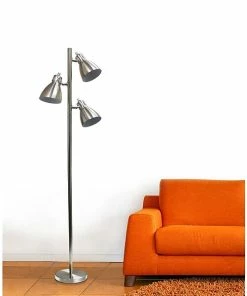 Floor Lamps Simple Designs Incandescent Floor Lamp, Brushed Nickel (LF2007-BSN) 9 Floor Lamps Simple Designs Incandescent Floor Lamp, Brushed Nickel (LF2007-BSN) -ADESSO-shop sp5064515 s7