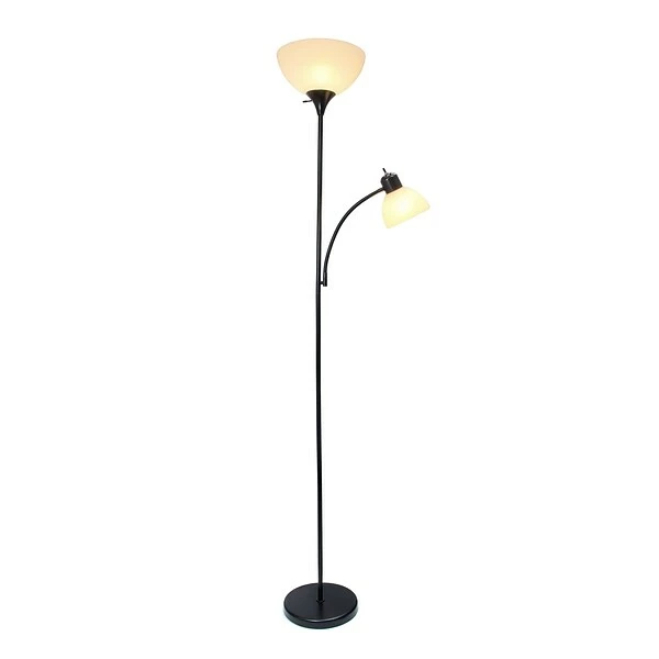Floor Lamps Simple Designs Incandescent Floor Lamp, Black (LF2000-BLK) 2 Floor Lamps Simple Designs Incandescent Floor Lamp, Black (LF2000-BLK)