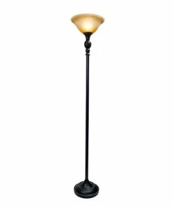 Floor Lamps Elegant Designs Incandescent Floor Lamp, Restoration Bronze (LF2001-RBZ)