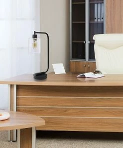 Desk Lamps Simple Designs Bronson Antique Style Industrial Iron Lantern Desk Lamp With Glass Shade, Black (2637380) 7 Desk Lamps Simple Designs Bronson Antique Style Industrial Iron Lantern Desk Lamp With Glass Shade, Black (2637380) -ADESSO-shop sp5064703 s7