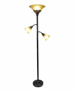 Floor Lamps Elegant Designs Incandescent Floor Lamp, Restoration Bronze (LF2002-RBZ)