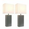 Table Lamps Elegant Designs Incandescent Leather Table Lamp Set, Gray (LC2000-GRY-2PK) 2 Table Lamps Elegant Designs Incandescent Leather Table Lamp Set, Gray (LC2000-GRY-2PK) -ADESSO-shop sp5064750 s7
