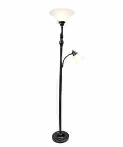 Floor Lamps Elegant Designs Incandescent Floor Lamp, Restoration Bronze (LF2003-RBZ)