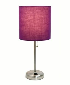 Table Lamps LimeLights Incandescent Table Lamp, Purple (LT2024-PRP)