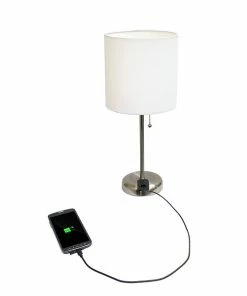 Table Lamps LimeLights Charging Table Lamp, White (LT2024-WHT) 8 Table Lamps LimeLights Charging Table Lamp, White (LT2024-WHT) -ADESSO-shop sp5265103 s7