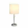 Table Lamps LimeLights Charging Table Lamp, White (LT2024-WHT)