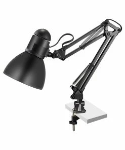 Desk Lamps V-Light Compact Fluorescent (CFL) Desk Lamp, 22", Black (CAVS01116SETB)