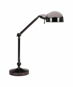 Desk Lamps V-Light Compact Fluorescent (CFL) Desk Lamp, 23", Black Chrome (CAVS100510BC)