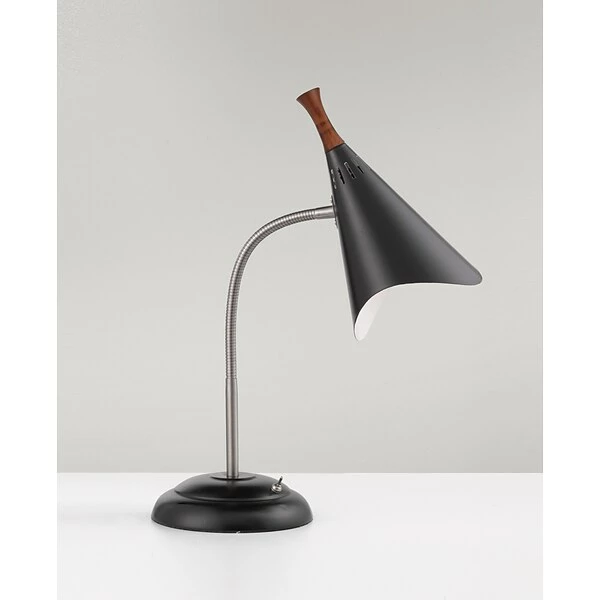 Adesso Home Desk Lamps Adesso® Draper Incandescent Adjustable Gooseneck Desk Lamp, 18.5"H, Black (3234-01) 3 Adesso Home Desk Lamps Adesso® Draper Incandescent Adjustable Gooseneck Desk Lamp, 18.5"H, Black (3234-01)