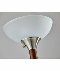 Adesso Home Floor Lamps Adesso® Alta 71"H 300W Torchiere, Walnut With Frosted Glass Bowl Shade (7207-15) 14 Adesso Home Floor Lamps Adesso® Alta 71"H 300W Torchiere, Walnut With Frosted Glass Bowl Shade (7207-15) -ADESSO-shop sp97001180 s7