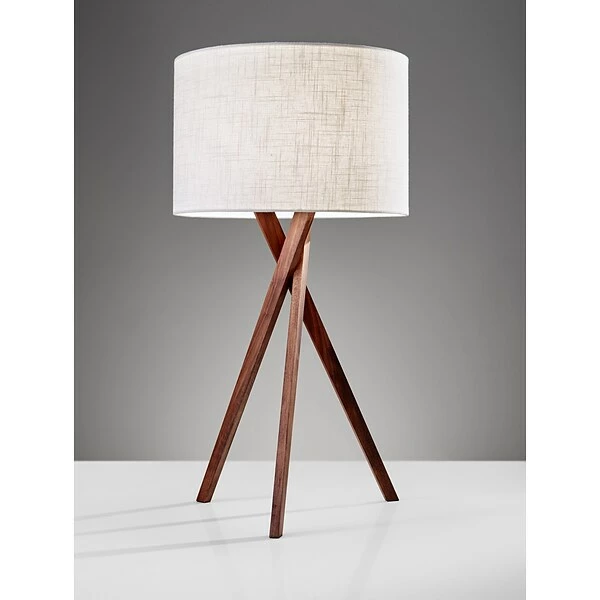 Adesso Home Table Lamps Adesso® Brooklyn 29.5"H Incandescent Table Lamp, Walnut ( 3226-15) 4 Adesso Home Table Lamps Adesso® Brooklyn 29.5"H Incandescent Table Lamp, Walnut ( 3226-15) - Image 2